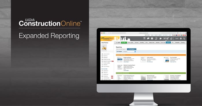 UDA Technologies Releases Expanded Reporting in ConstructionOnline