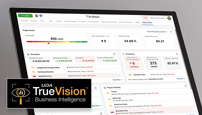 Dig Deeper into Project Progress with TrueVision™ Project Health Drill-In Views