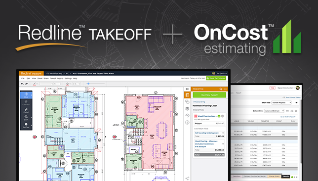 Introducing the Dynamic Duo: Integration Announced for Redline™ Takeoff + OnCost™ Estimating