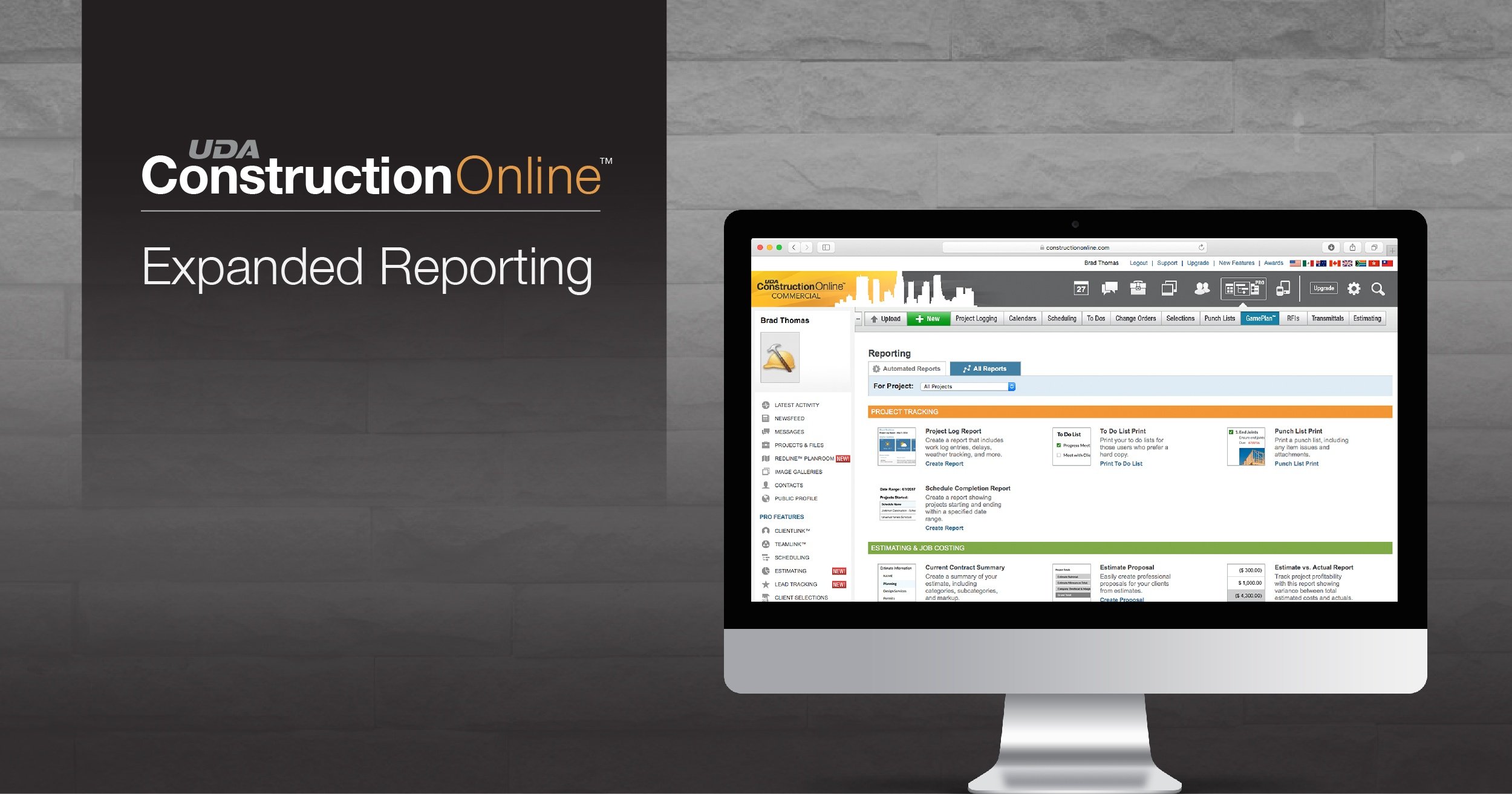 UDA Technologies Releases Expanded Reporting in ConstructionOnline